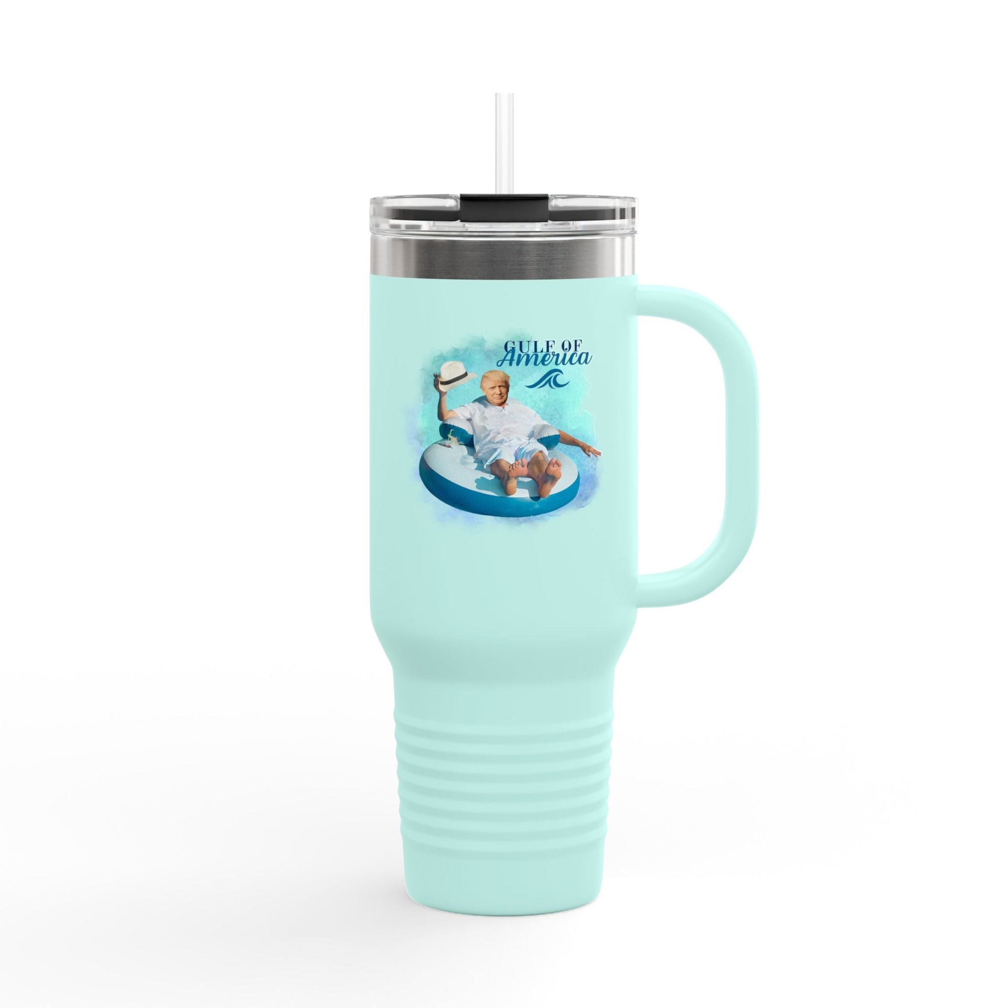 Trump Gulf of America Insulated Travel Mug - 40oz Printify
