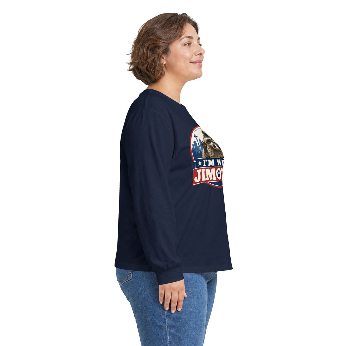 I’m With Jimothy Raccoon Long Sleeve T-Shirt
