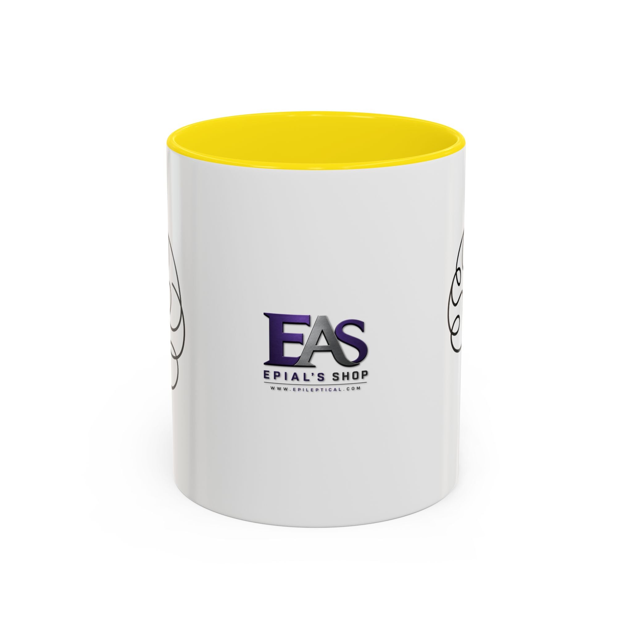 Brain Lightning Bolt Accent Coffee Mug