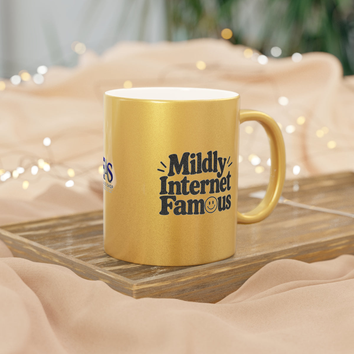 Mildly Internet Famous Metallic Mug | Gold or Silver Creator Coffee Cup