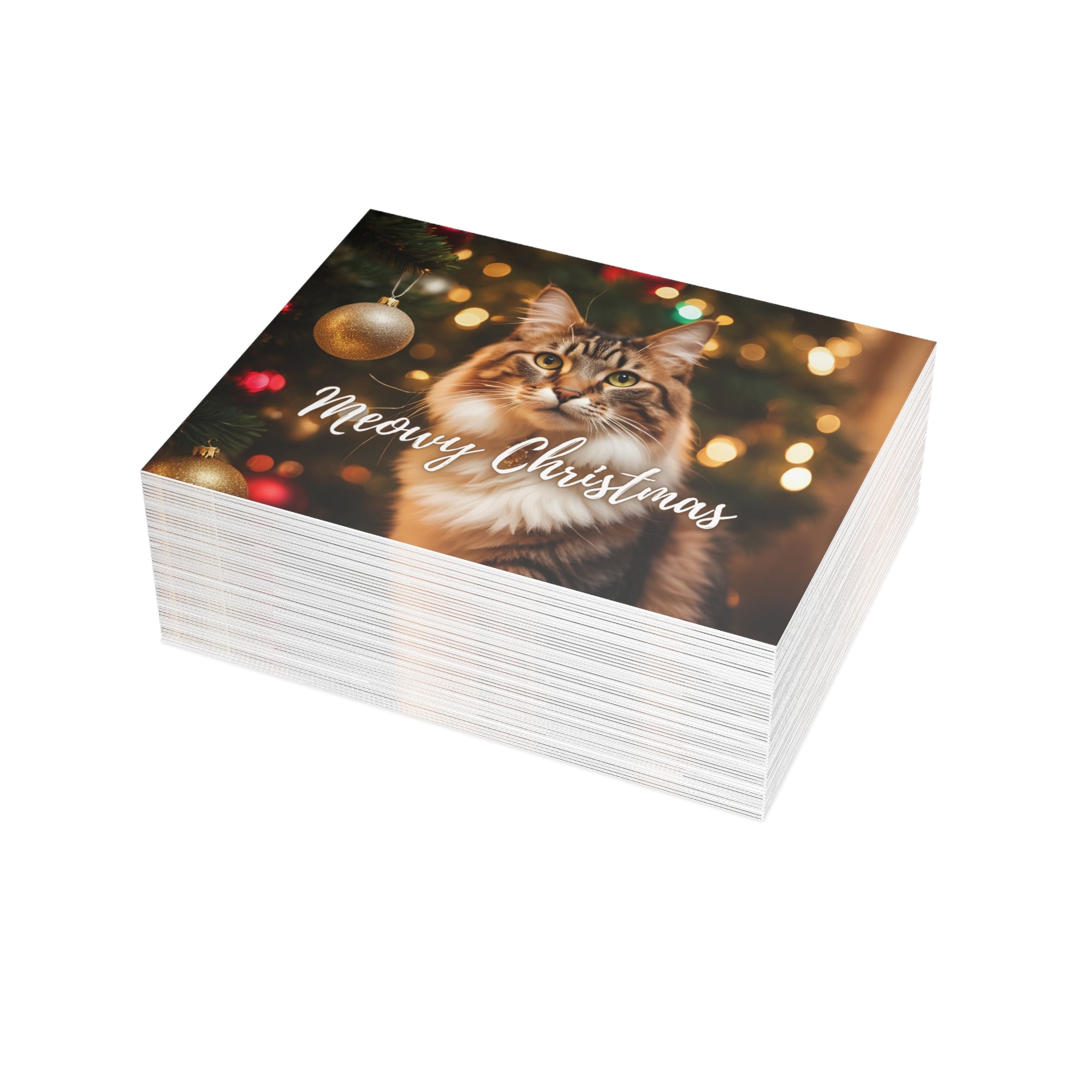 Pretty Meowy Christmas Postcard Bundles (envelopes included)