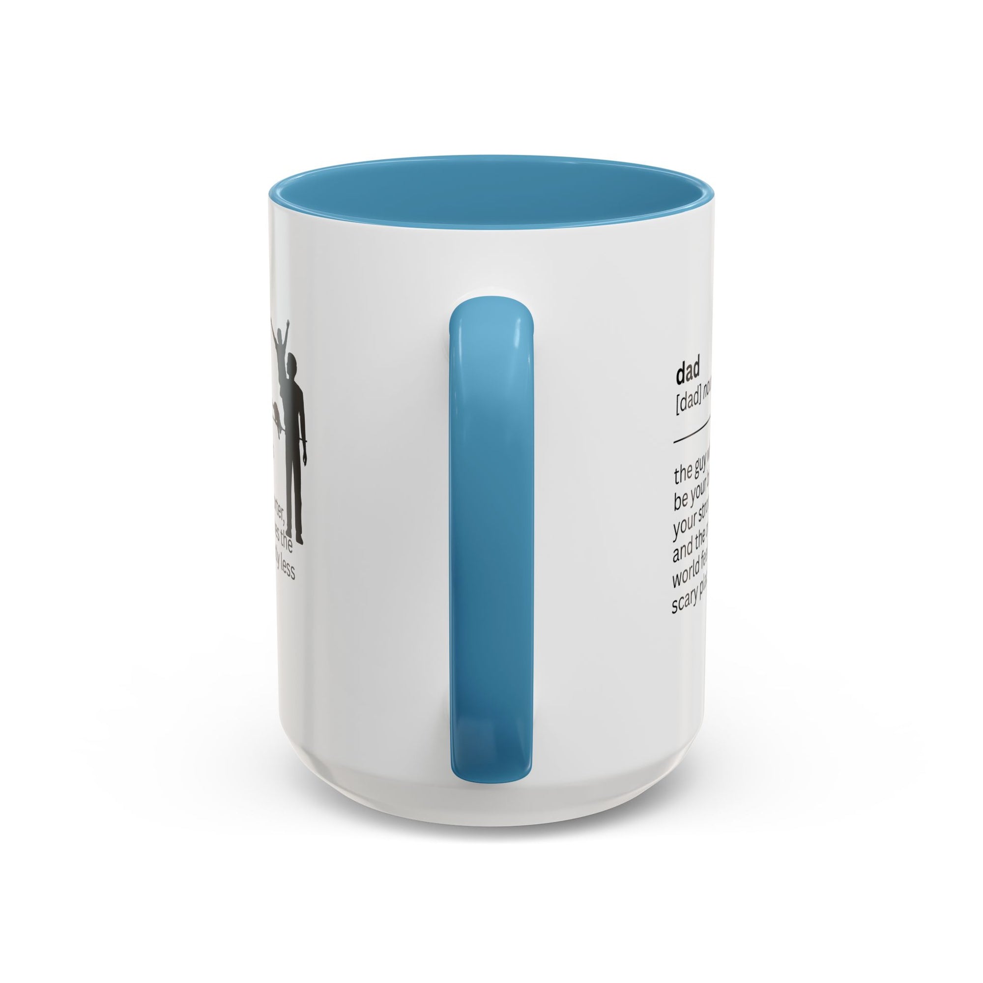 Dad Biggest Fan Accent Coffee Mug - Perfect Gift for Dads