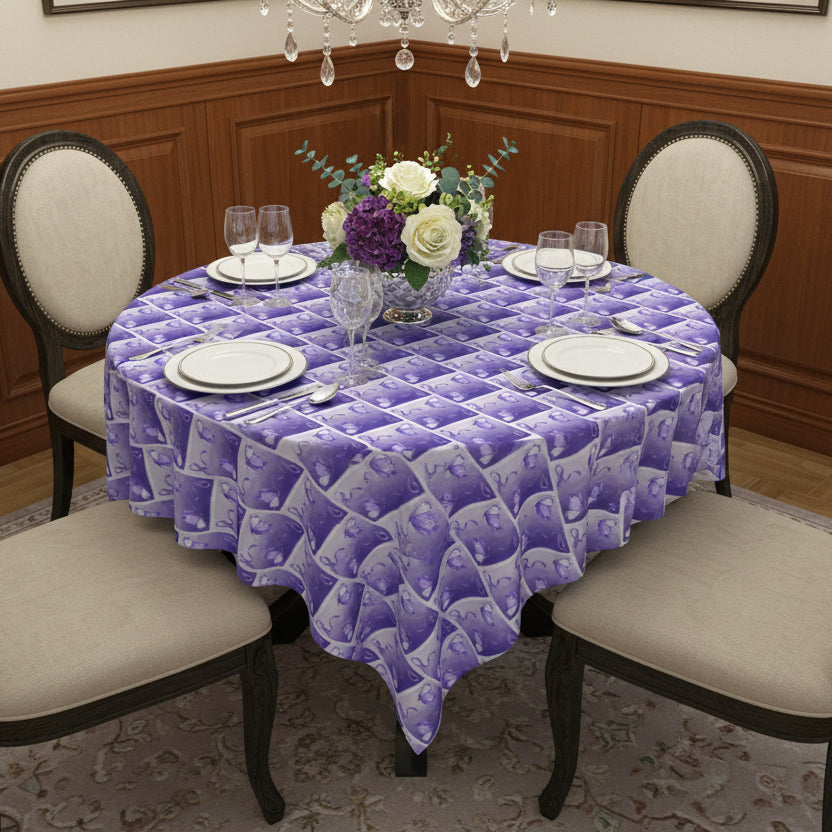 Purple Ribbon Butterfly Epilepsy Awareness Tablecloth - EpiAl's Shop