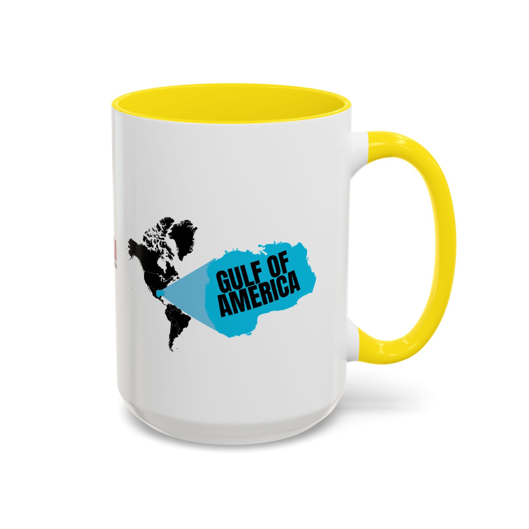 American Gulf Map Accent Coffee Mug