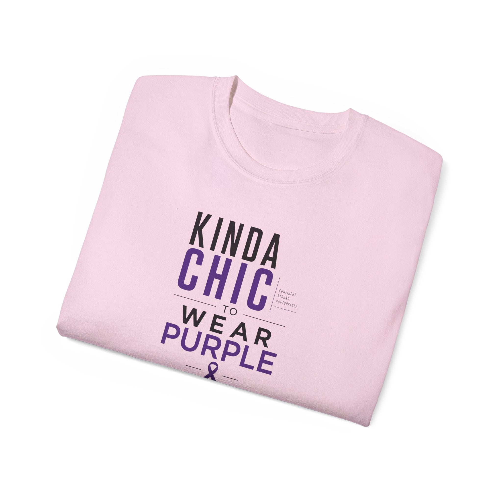 Kinda Chic to Wear Purple Epilepsy Awareness T-Shirt