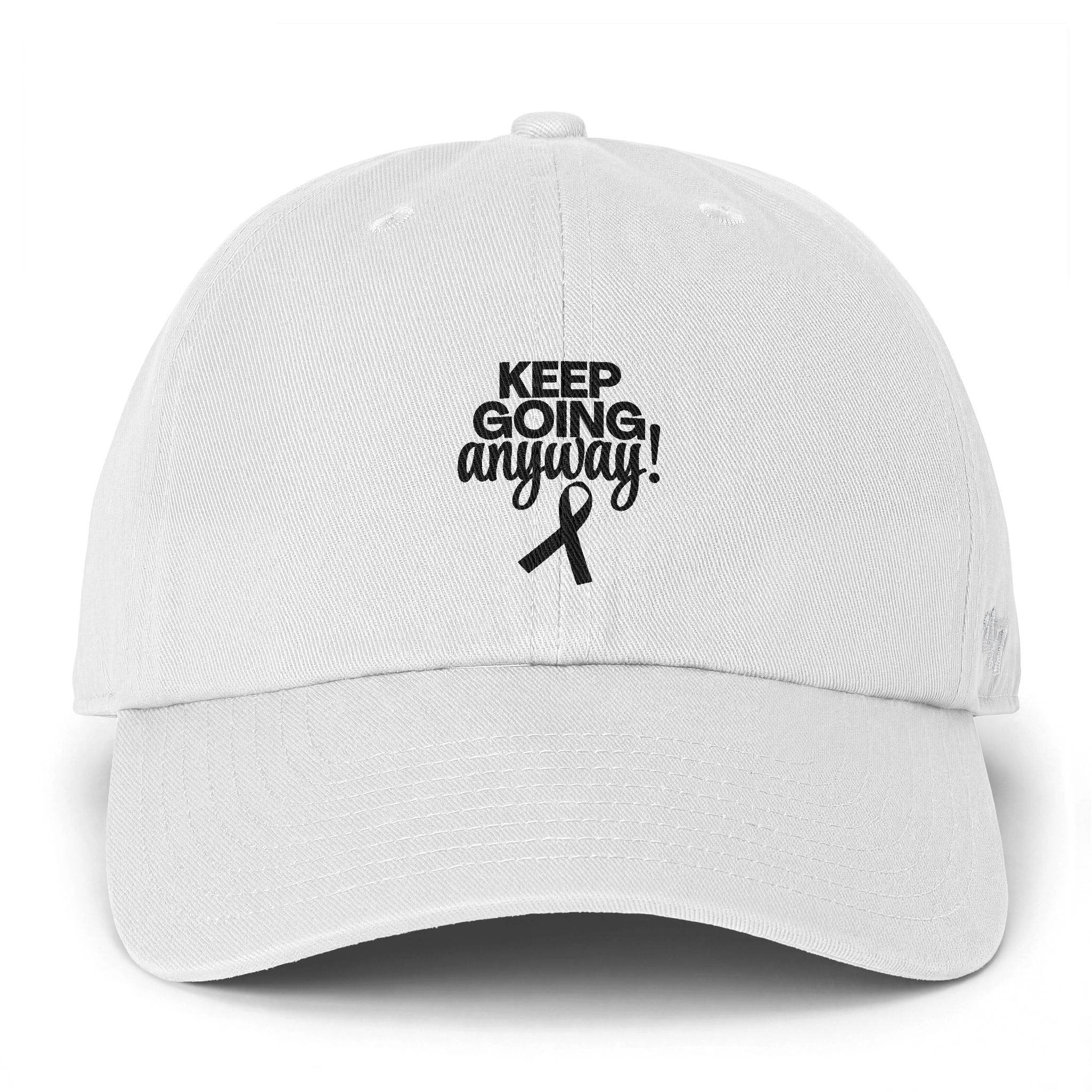 Keep Going Anyway Awareness Ribbon Dad Hat