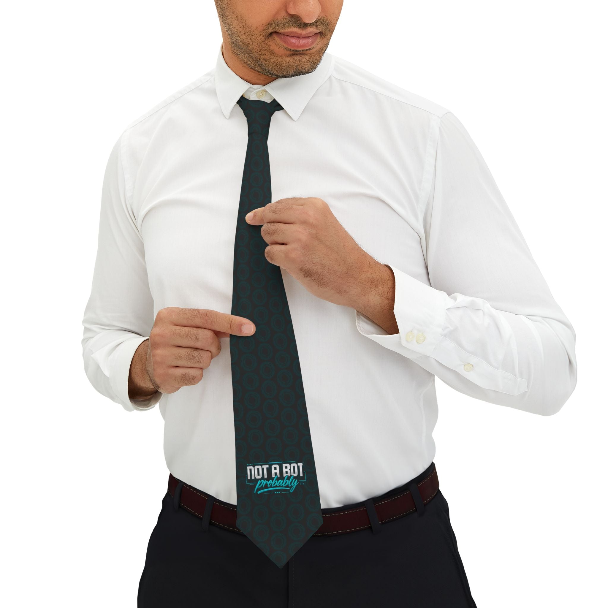 Not a Bot Probably Necktie | Funny AI Tech Tie