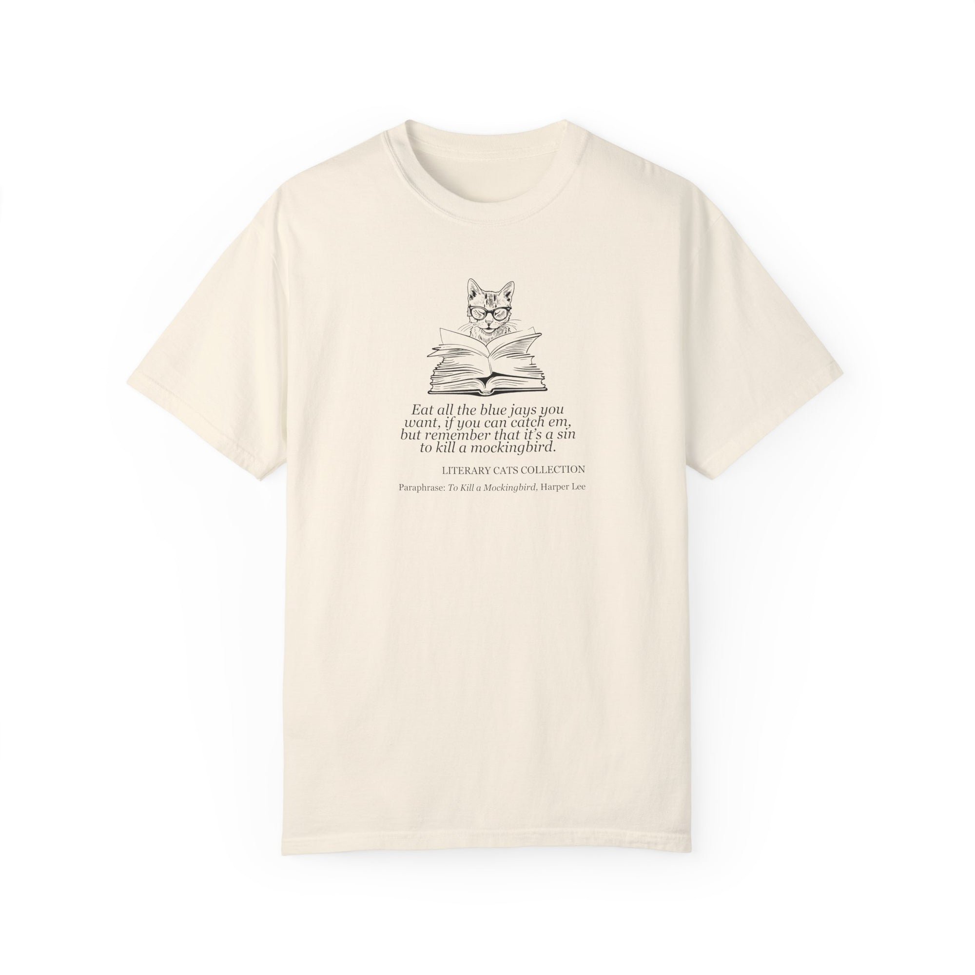 Literary Cat Unisex T-Shirt - To Kill a Mockingbird