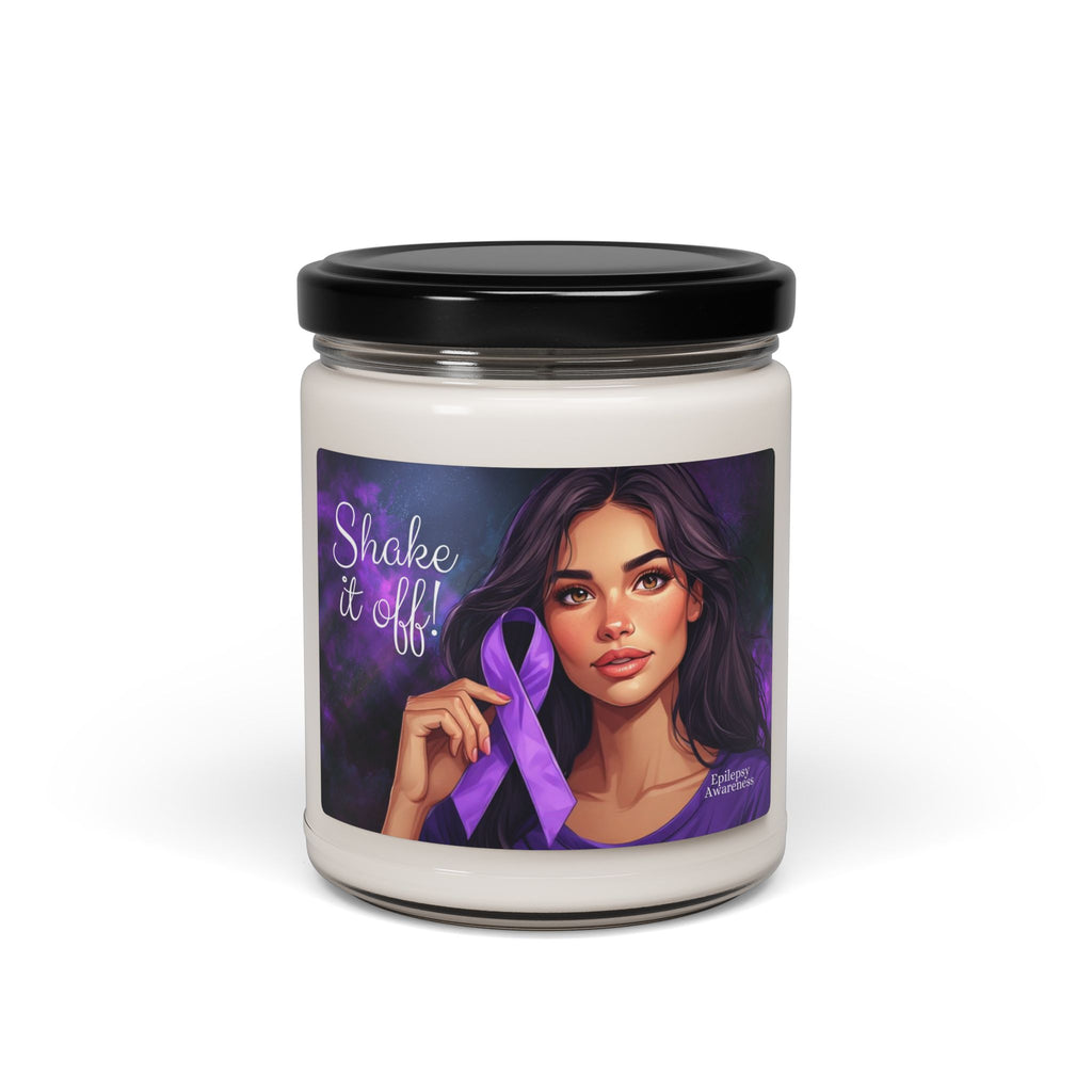 Shake it Off Scented Soy Candle | Epilepsy Awareness Decor