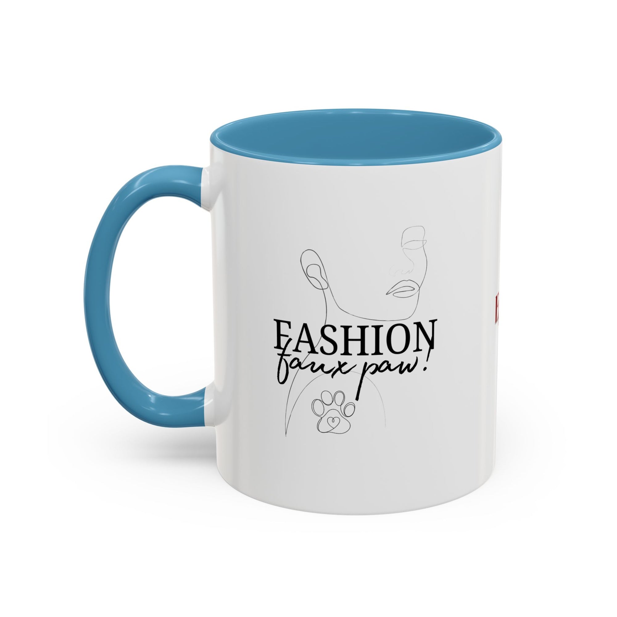 Fashion Faux Paw Accent Coffee Mug (11, 15oz)