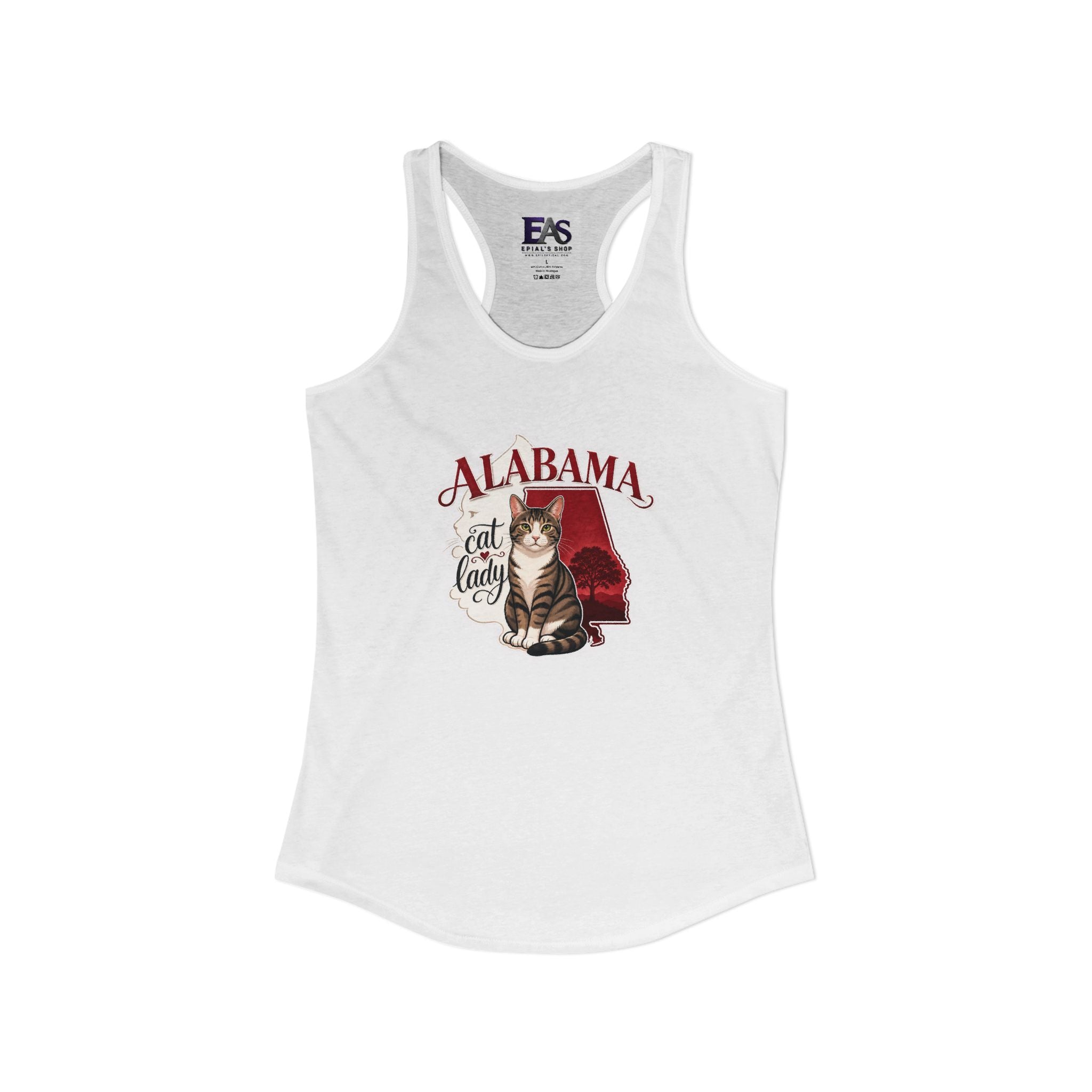 Alabama Cat Lady Women’s Racerback Tank Top