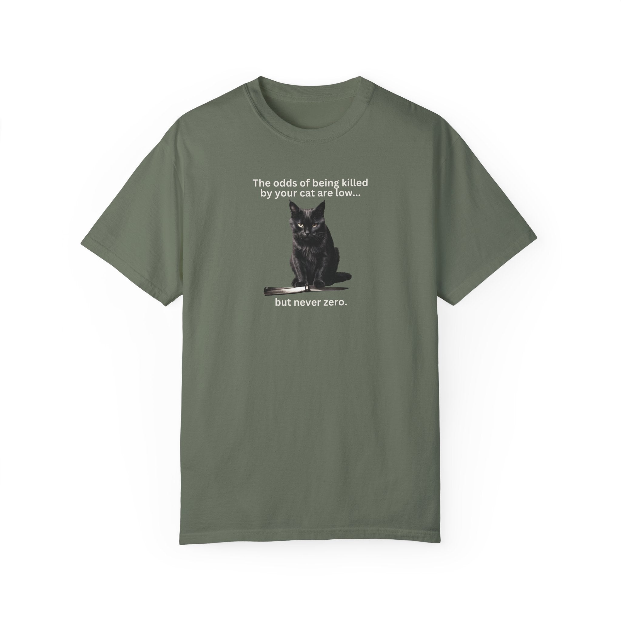 Photo depicting the ​Odds Unisex Garment-Dyed T-shirt from EpiAl's Shop.