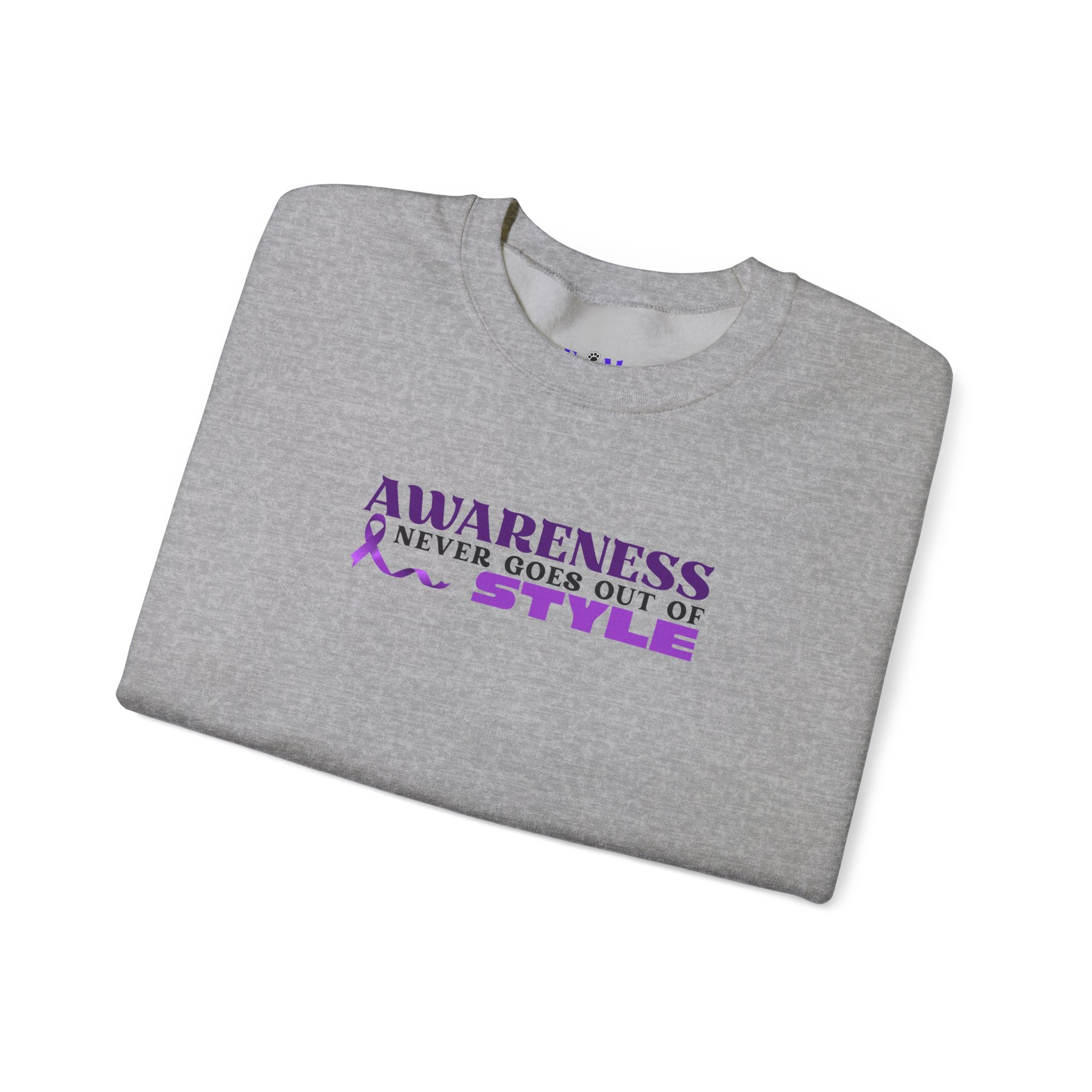 “Awareness Never Goes Out of Style” Embroidered Sweatshirt