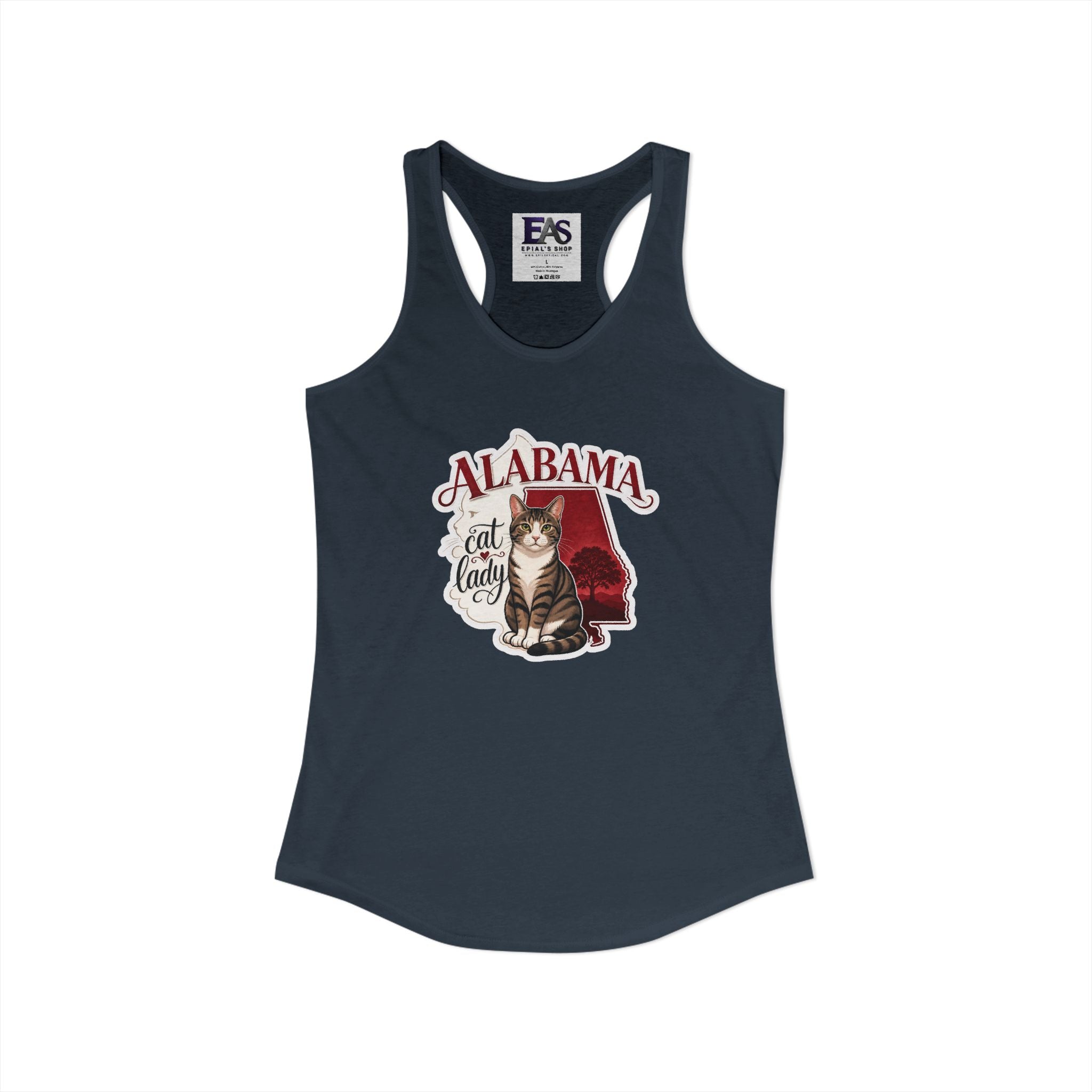 Alabama Cat Lady Women’s Racerback Tank Top