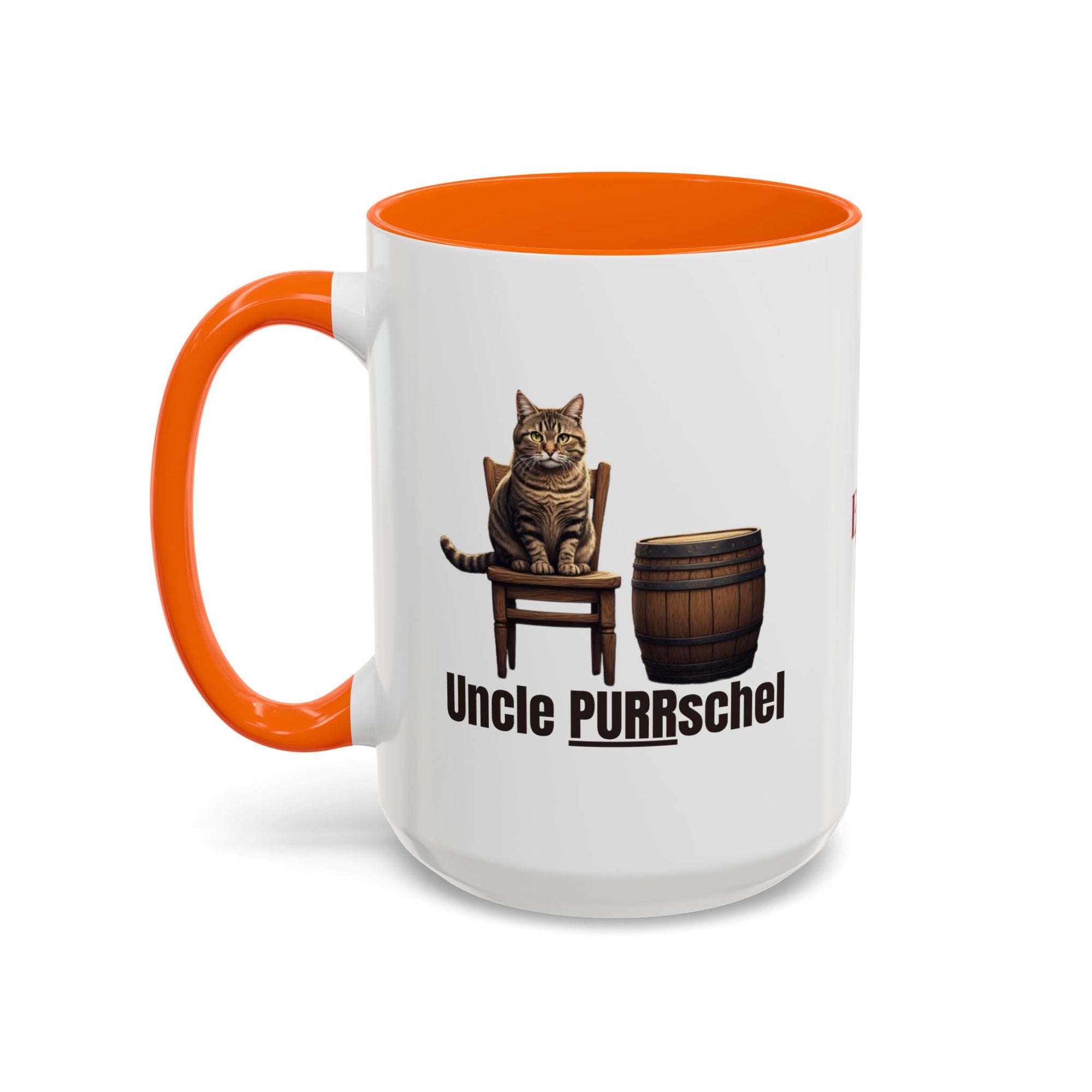 Humorous Uncle Purrschel Cat Accent Coffee Mug