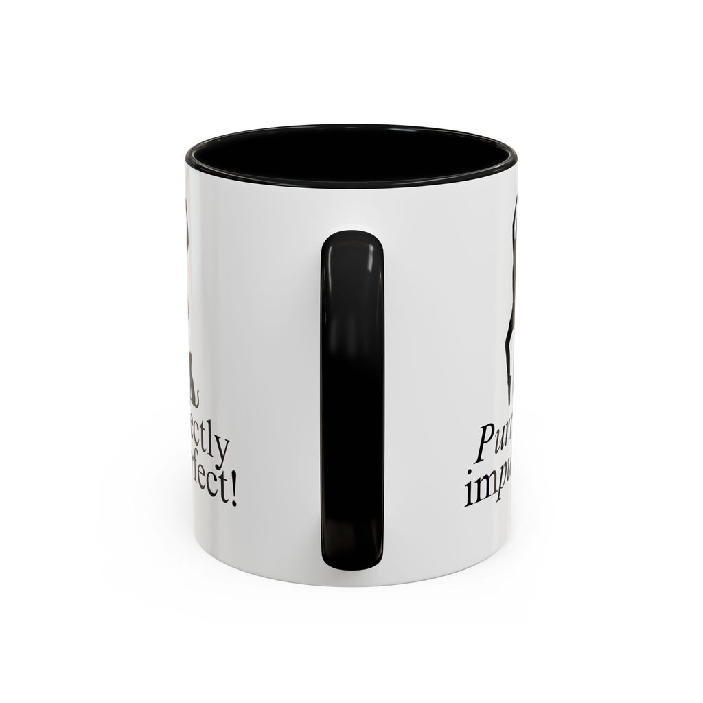 Purrfectly Impurrfect Accent Coffee Mug (11, 15oz)