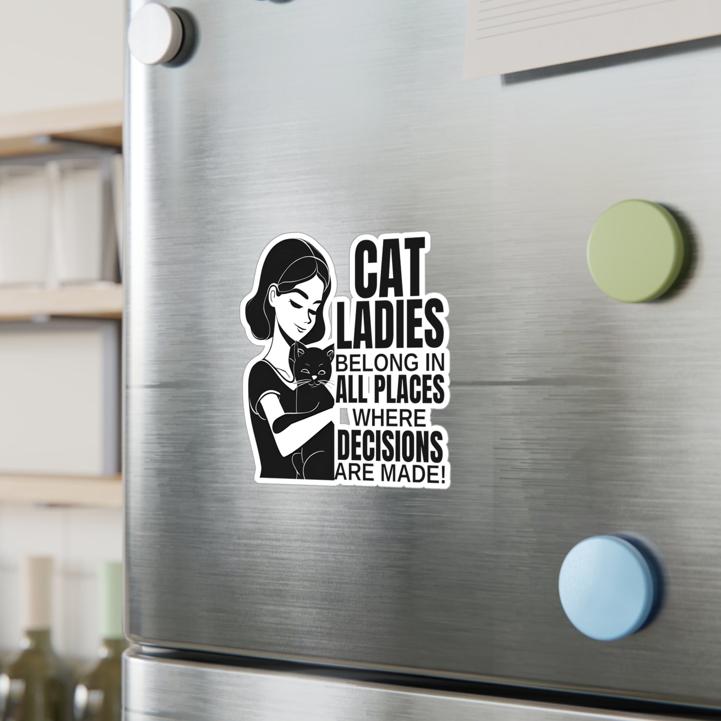 Cat Lady Vinyl Decal for Cat Lovers