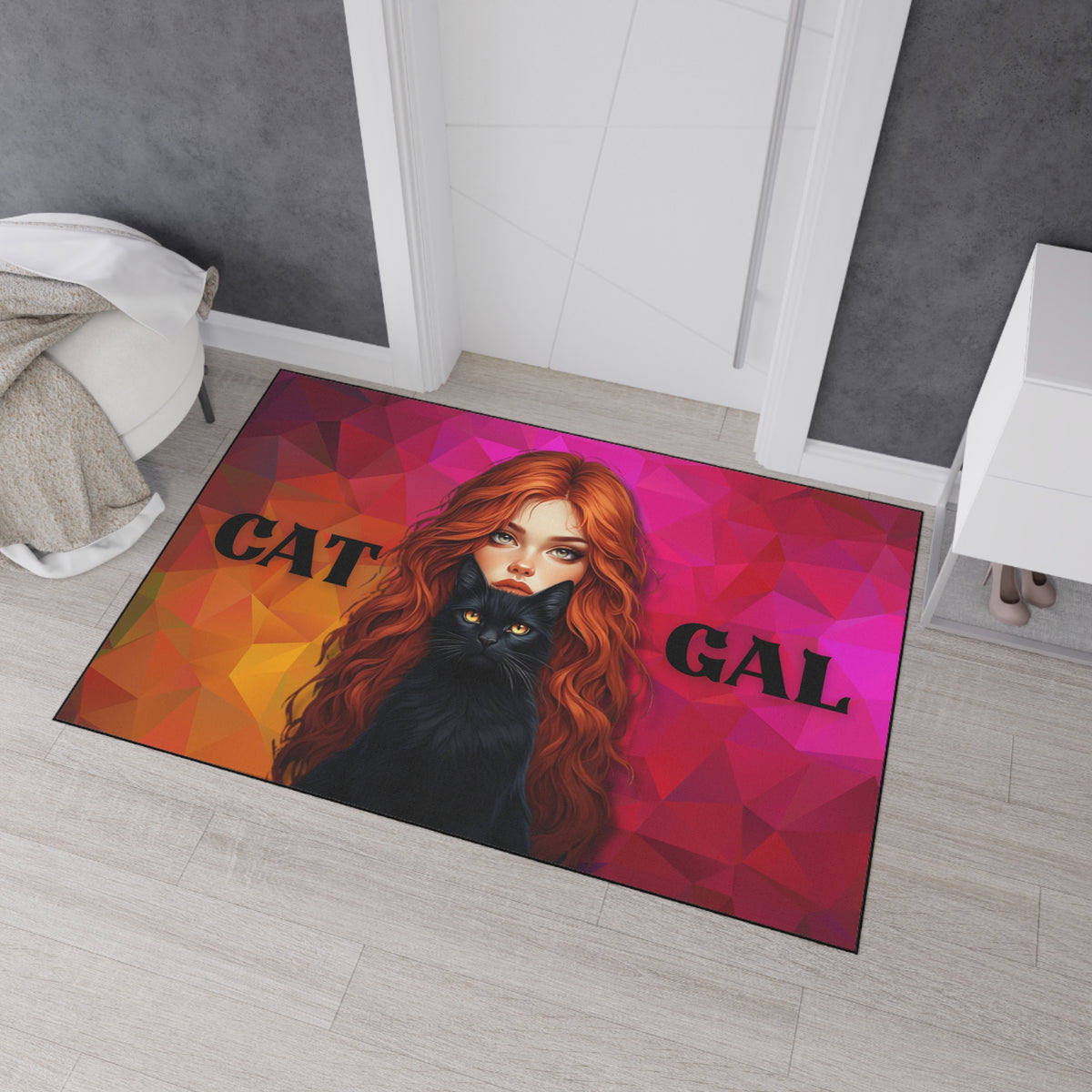 Cat Gal Heavy Duty Floor Mat - Perfect for Cat Lovers