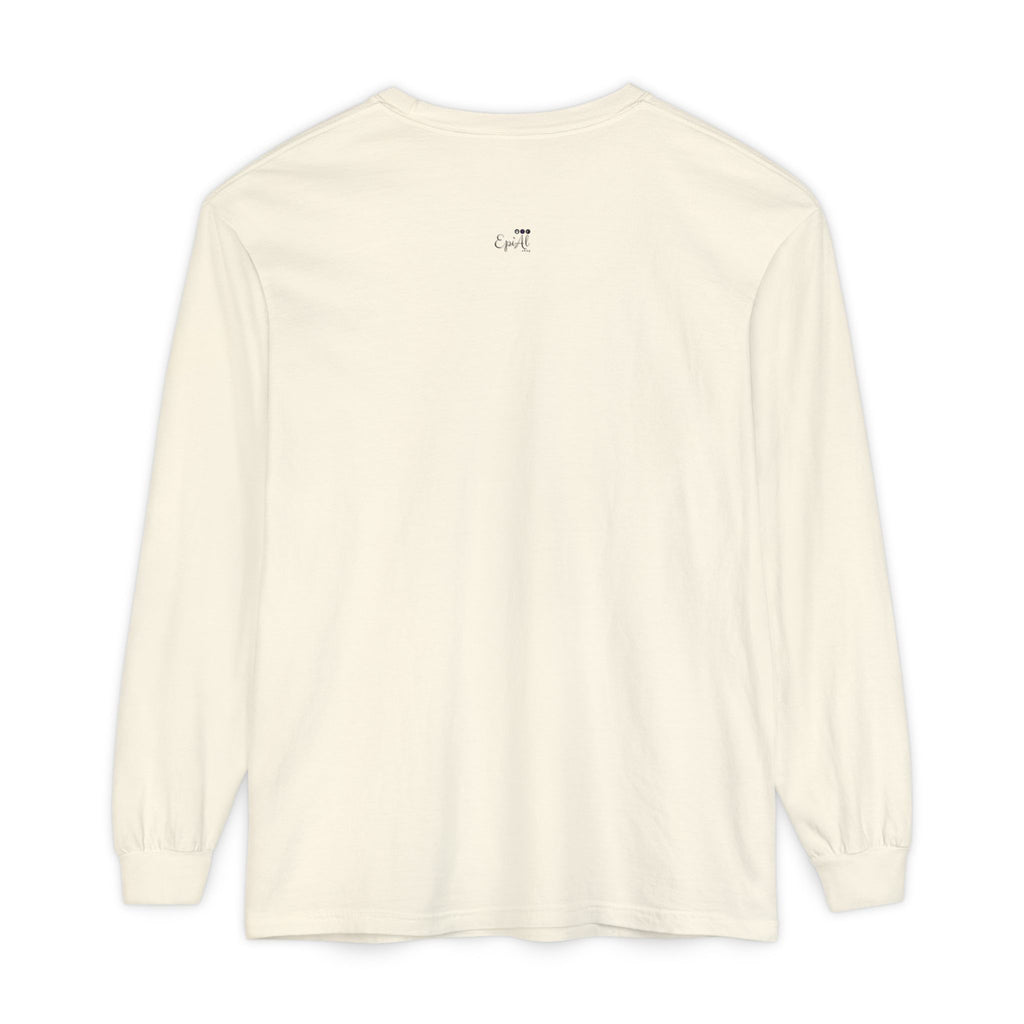 Halloween Cat Long Sleeve Tee, Unisex Spooky Shirt