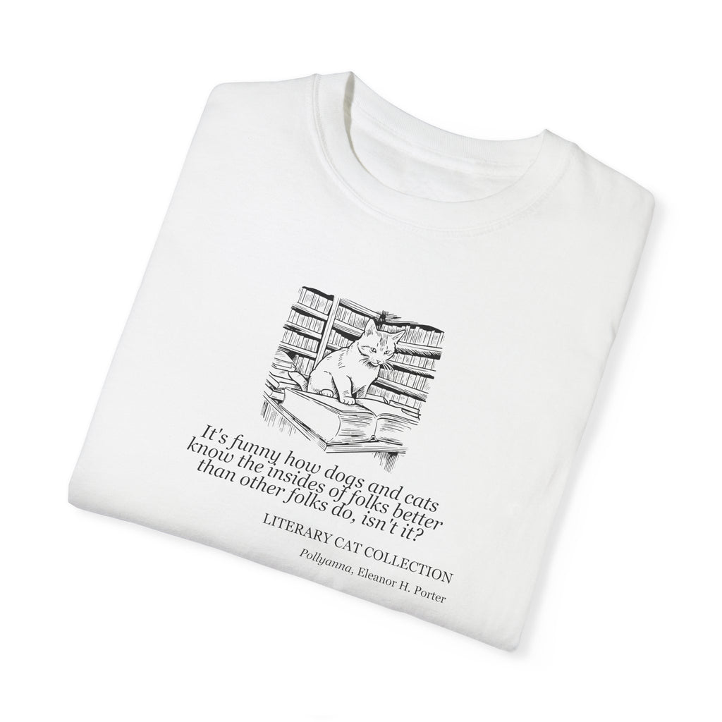 Literary Cat Unisex T-Shirt - Pollyanna