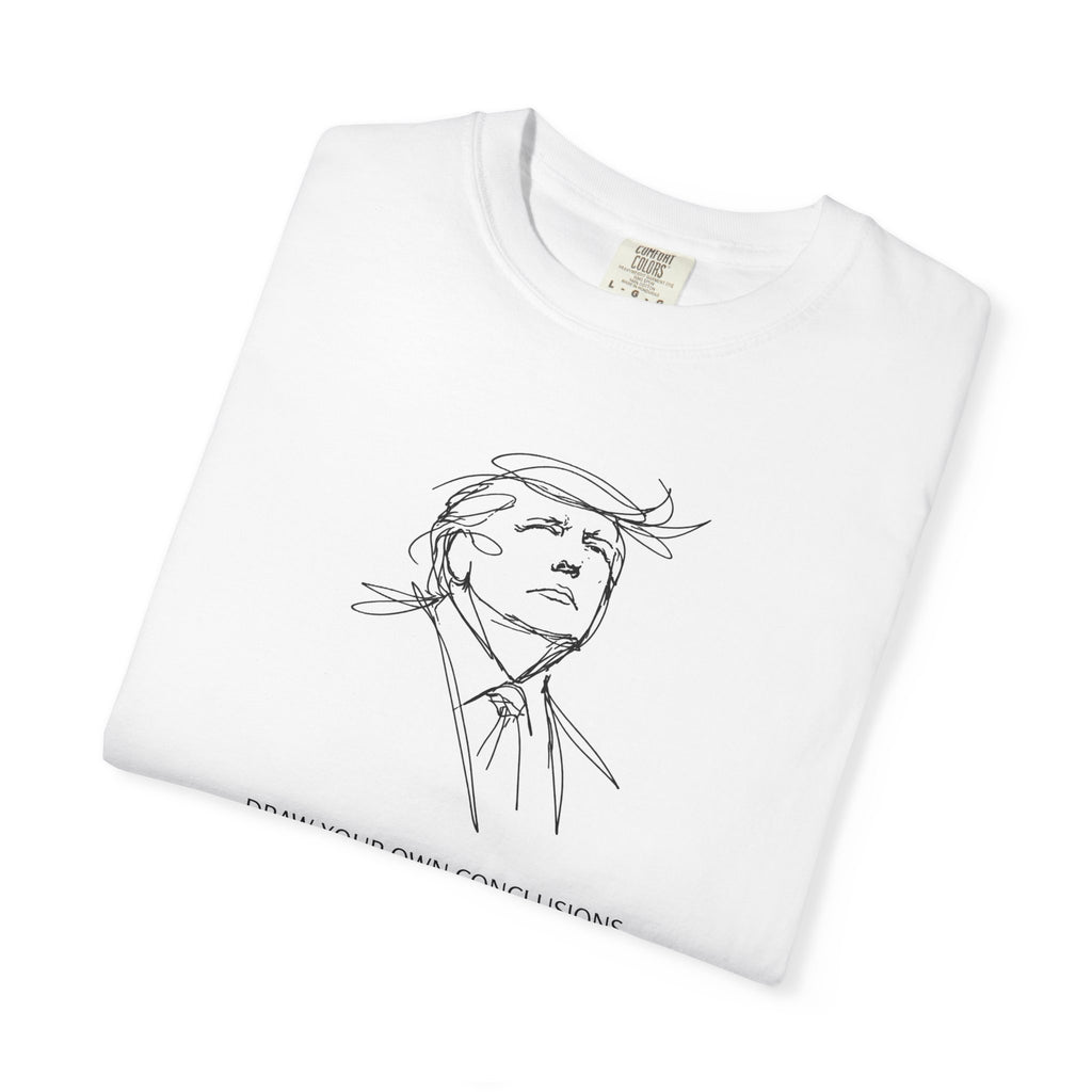 Draw Your Own Conclusions Unisex Graphic Tee – Minimal Line Art Statement Shirt