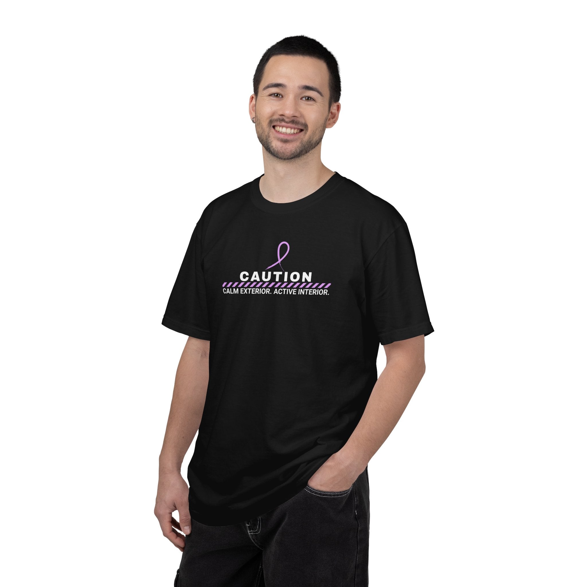 Caution: Calm Exterior. Active Interior. – Epilepsy Awareness T-Shirt