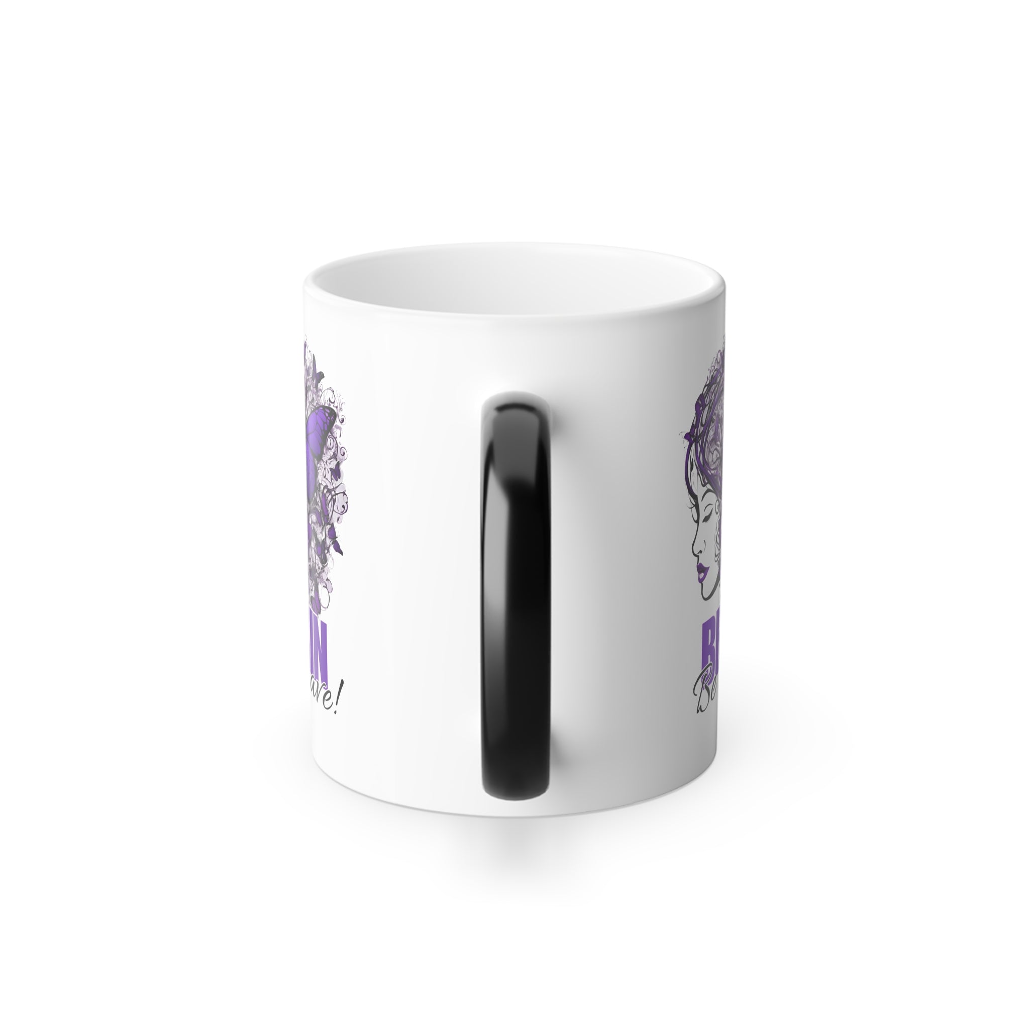 Photo depicting the ​Beautiful Brain Be Brave Color Morphing Mug, 11oz from EpiAl's Shop.