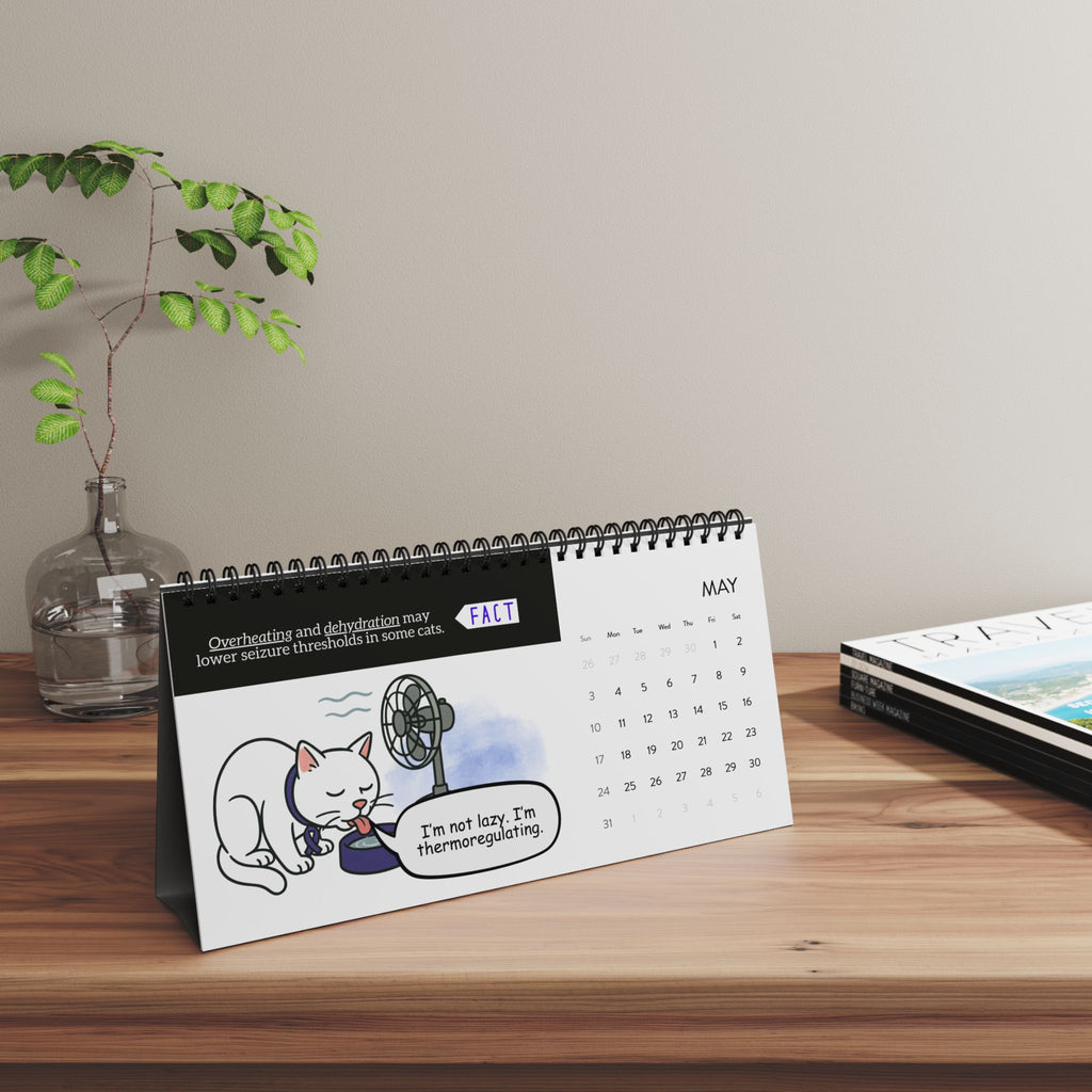 Watching the Signs: A Cat’s Year With Epilepsy Desktop Calendar (Epileptic AL)