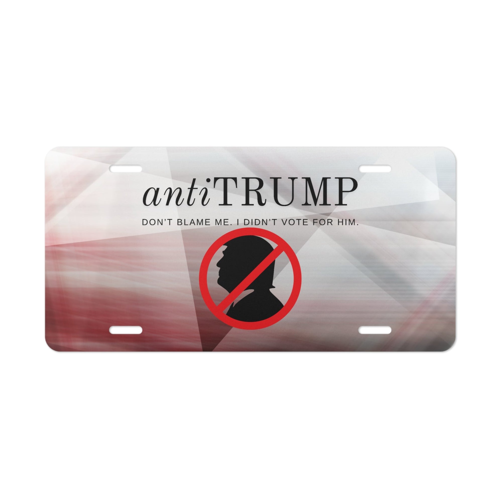 Anti-Trump Vanity Plate - Unique Statement Auto Accessory Printify