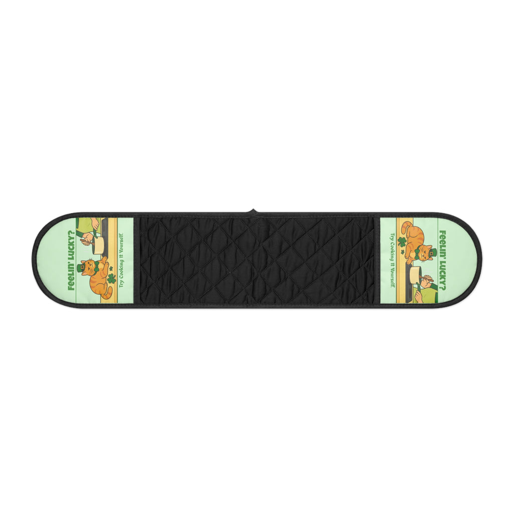 Feelin’ Lucky? – St. Patrick’s Day Cat Kitchen Oven Mitts