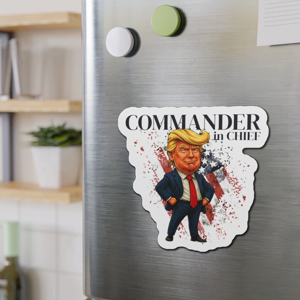 Commander Chief Patriotic Parody Magnet