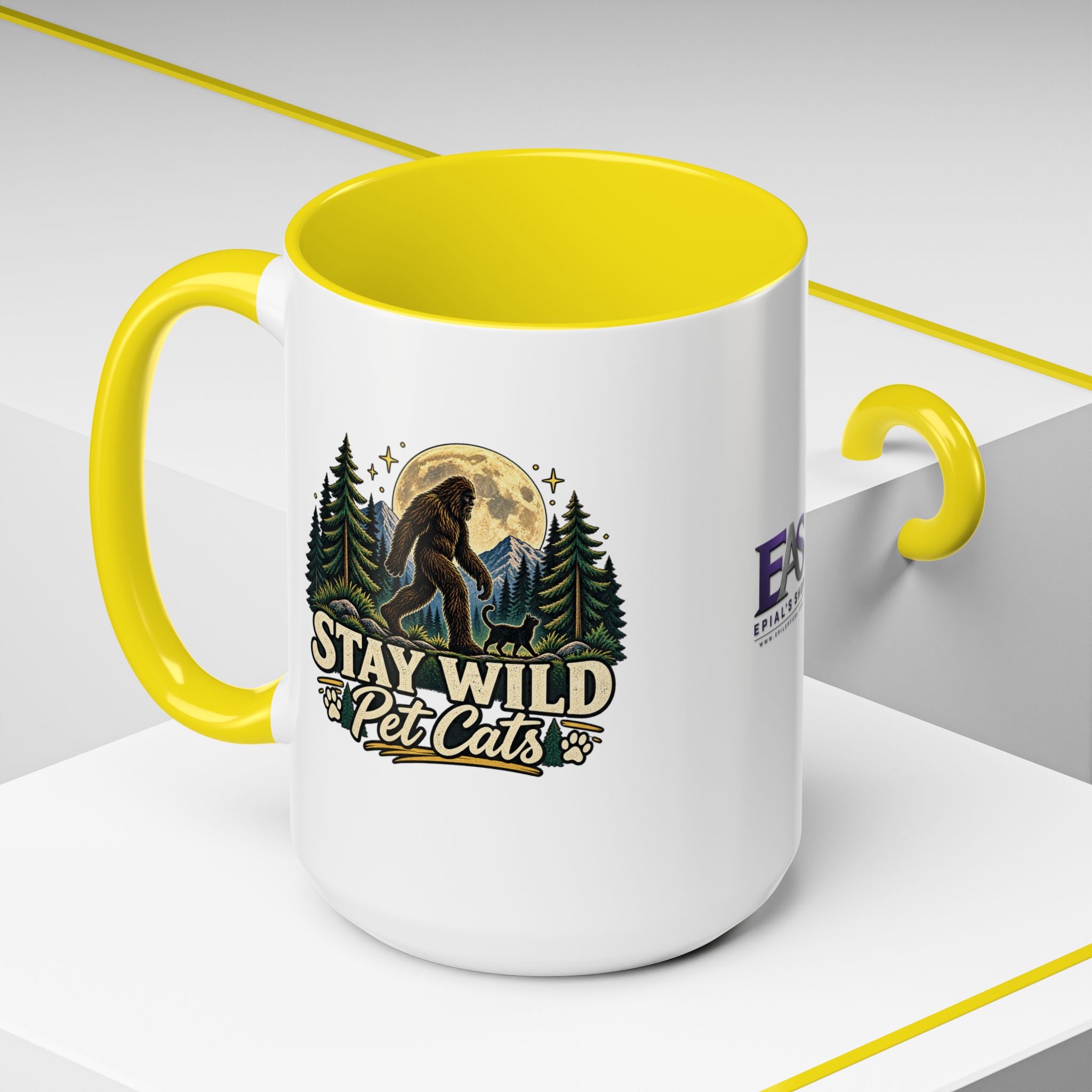 Stay Wild Pet Cats Sasquatch Accent Mug
