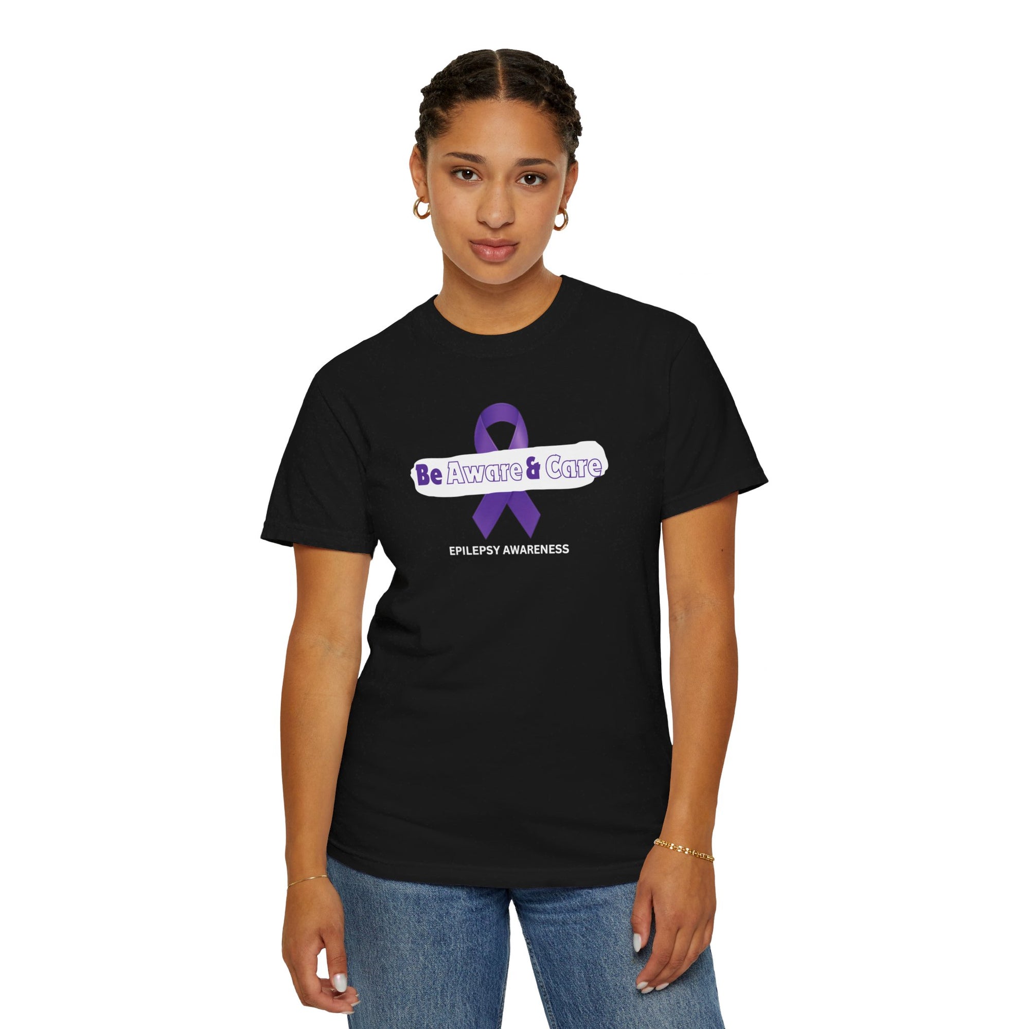 Be Aware Unisex Garment - Dyed T - shirt - T - Shirt - Epileptic Al’s Shop