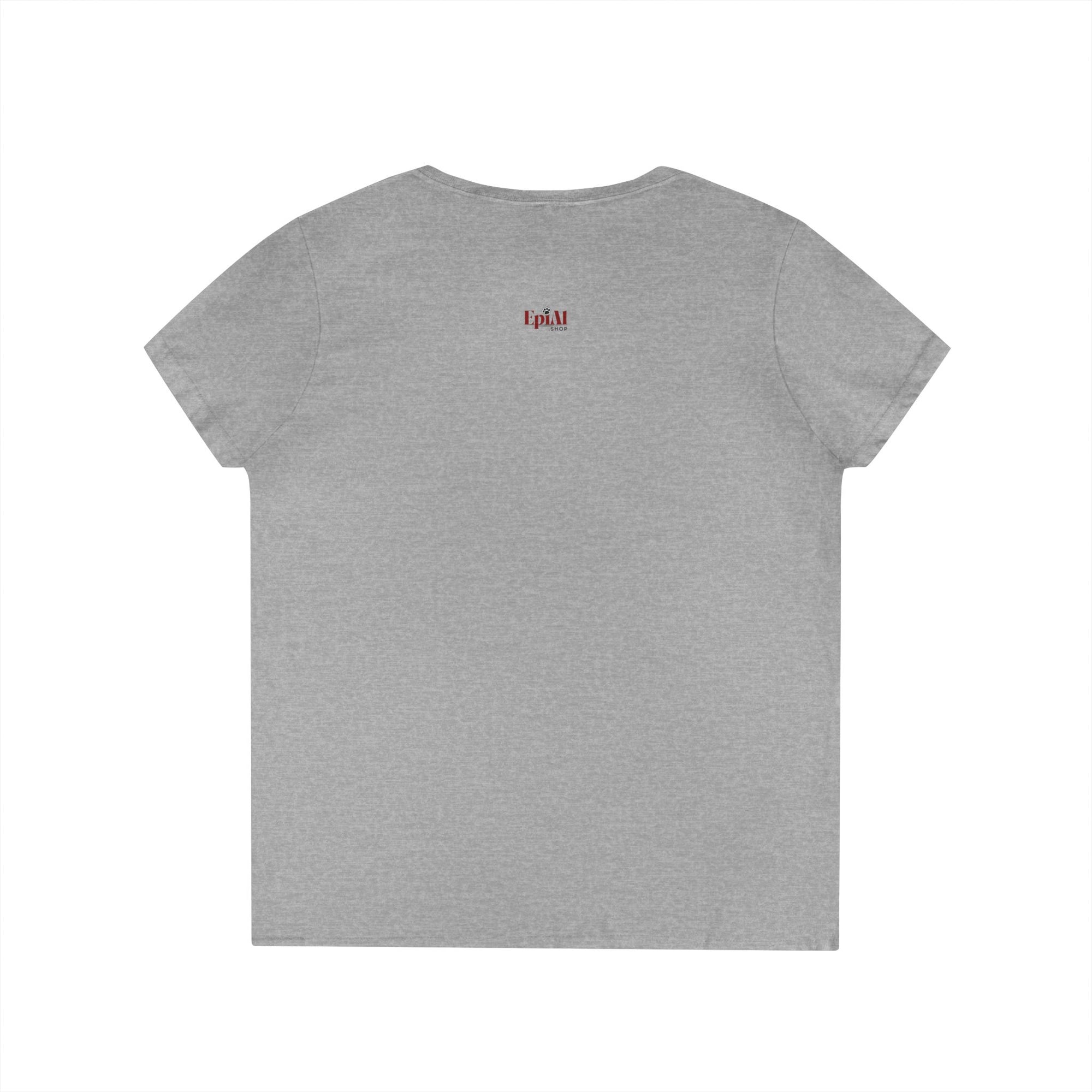 Cute Cat V-Neck T-Shirt - Casual Tee for Cat Lovers