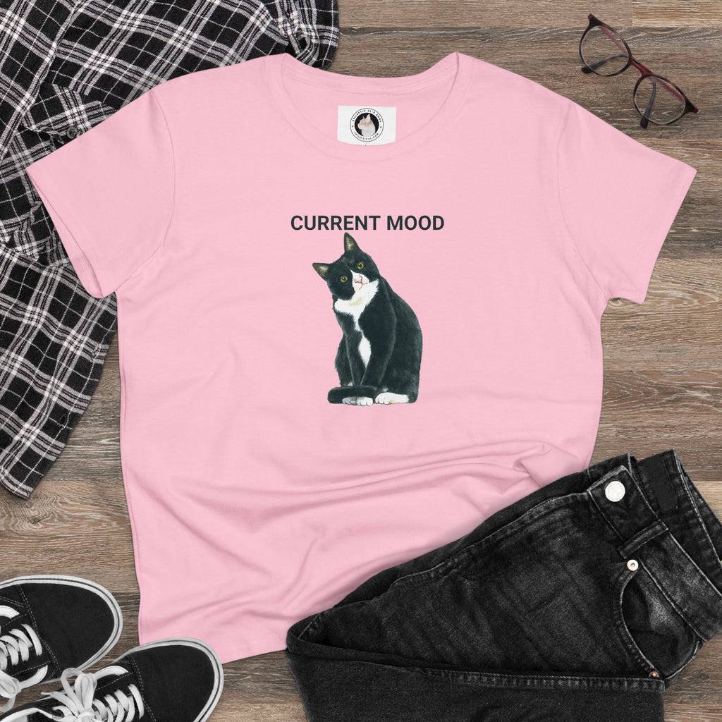 Current Mood: Wha? Women's Midweight Cotton Tee