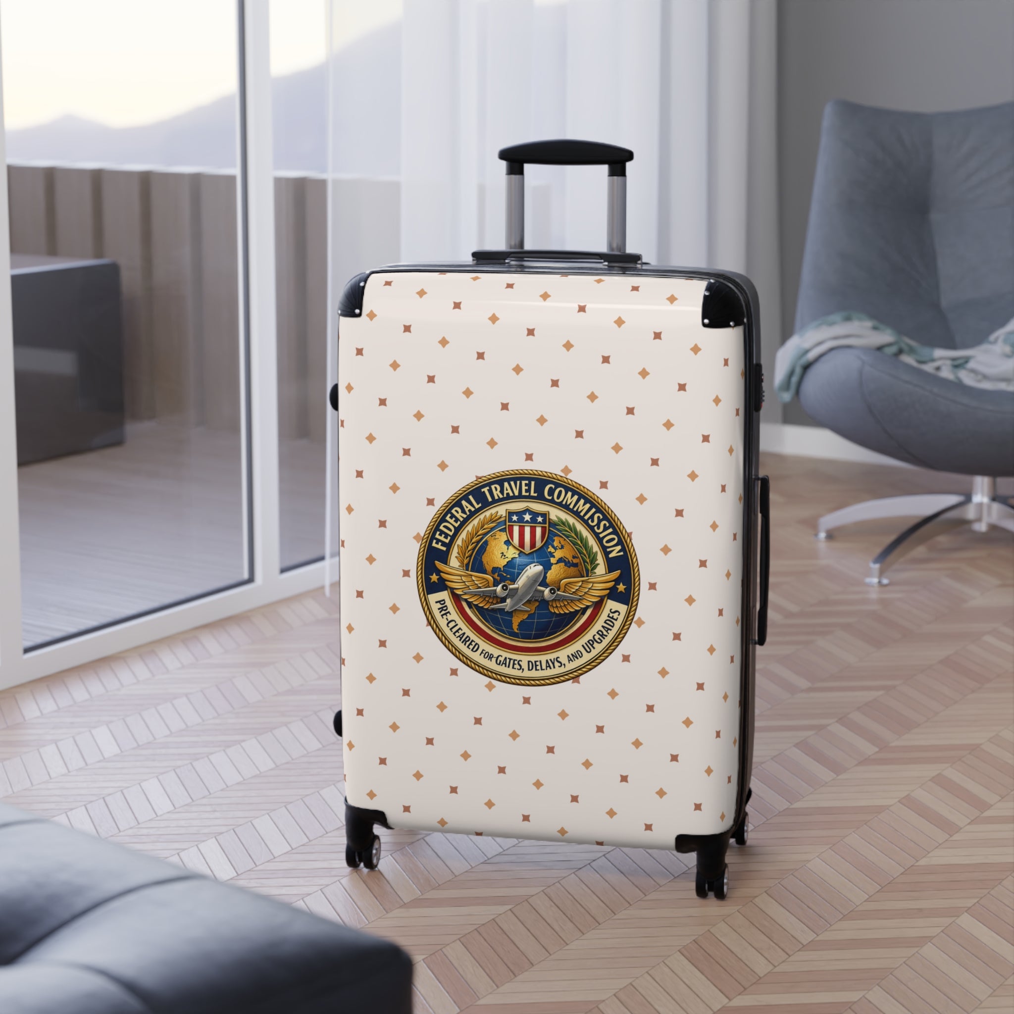 Federal Travel Commission Suitcase — Pre-Cleared for Chaos (and Upgrades)
