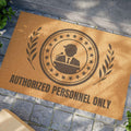 Authorized Personnel Only Presidential-Parody Welcome Mat