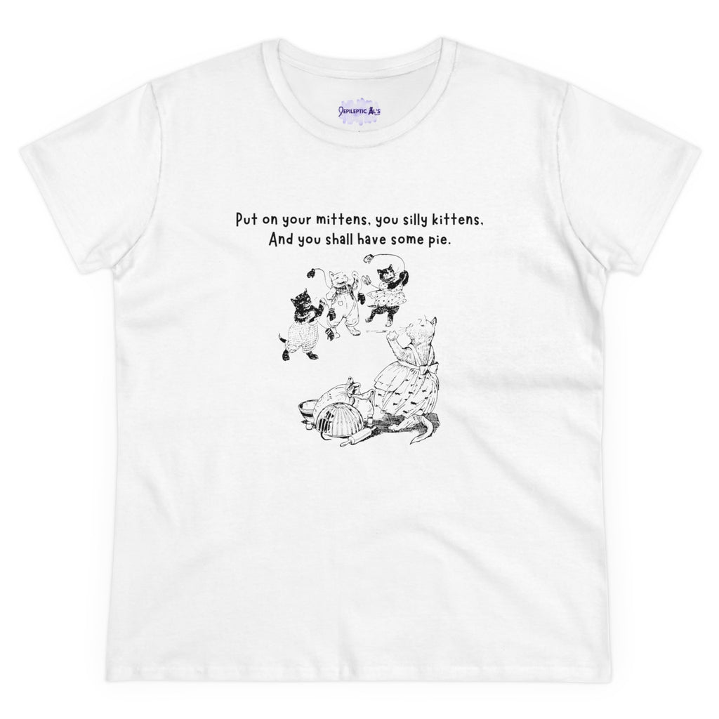 Kittens and Mittens Women's Midweight Cotton Tee - T - Shirt - Epileptic Al’s Shop