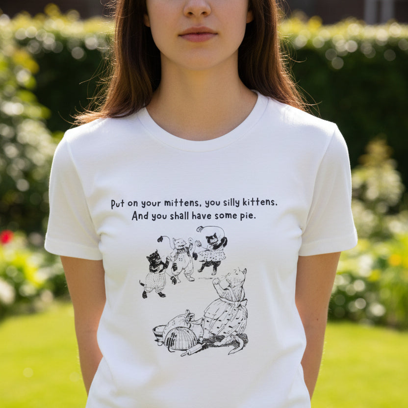 Kittens and Mittens Women's Midweight Cotton Tee - T - Shirt - Epileptic Al’s Shop