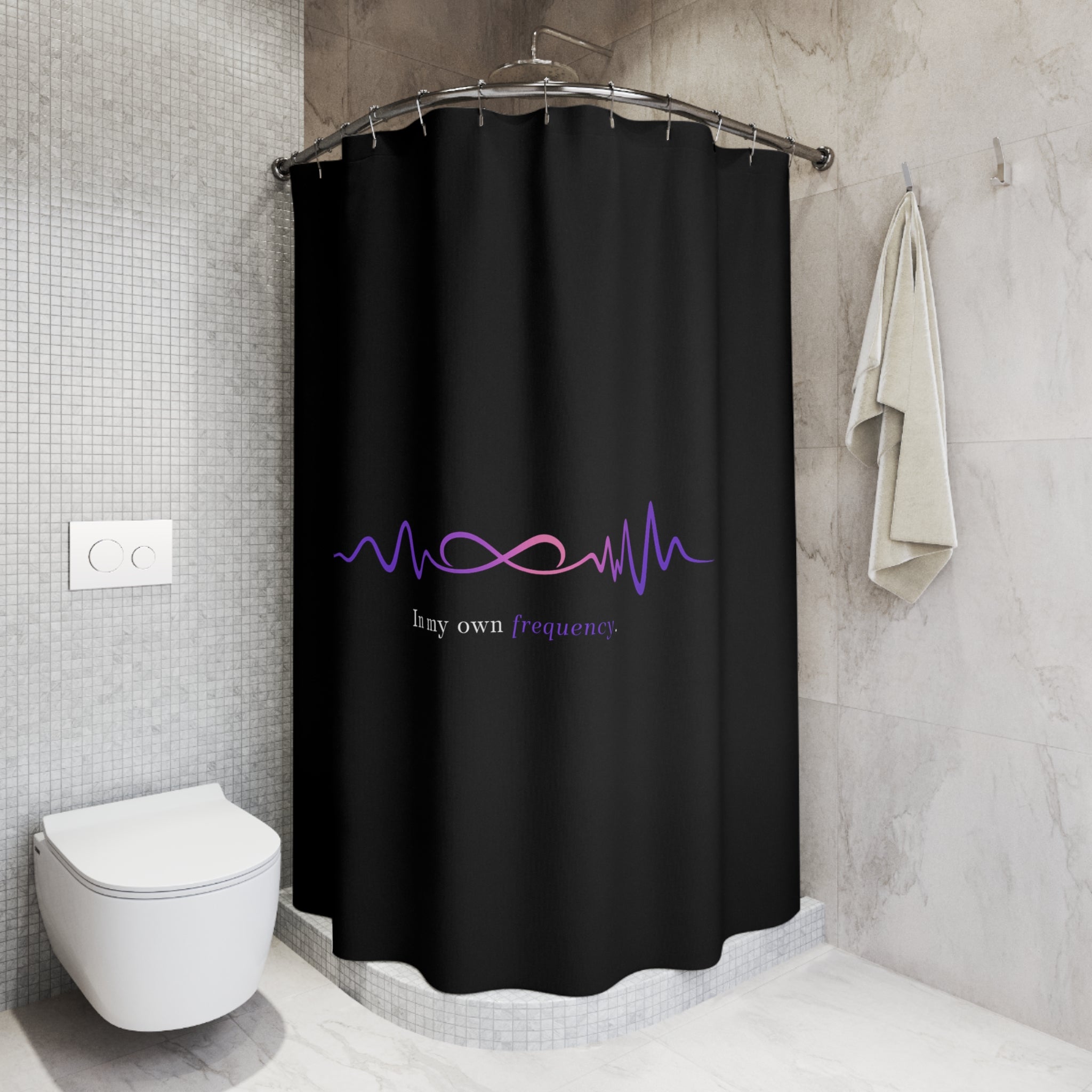 In My Own Frequency Shower Curtain