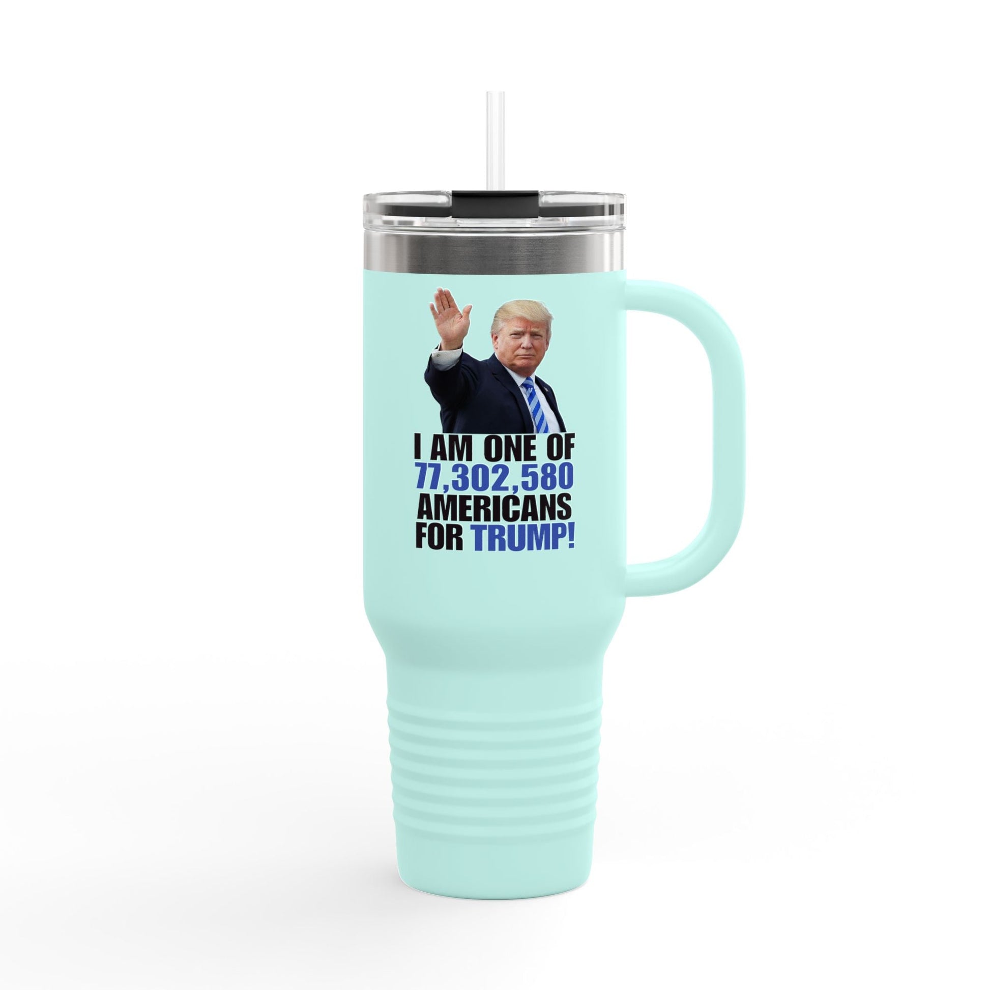 Trump Supporter Insulated Travel Mug | 40oz Coffee Cup for Patriots | Motivational Drinkware Printify