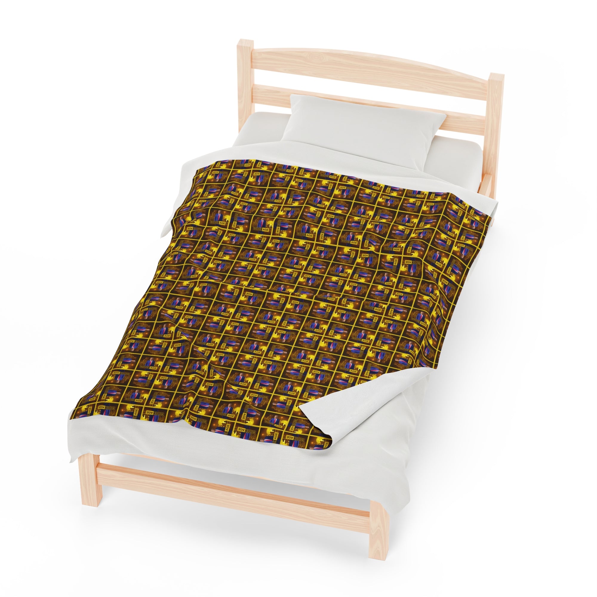 Trump Golden Age Velveteen Plush Blanket
