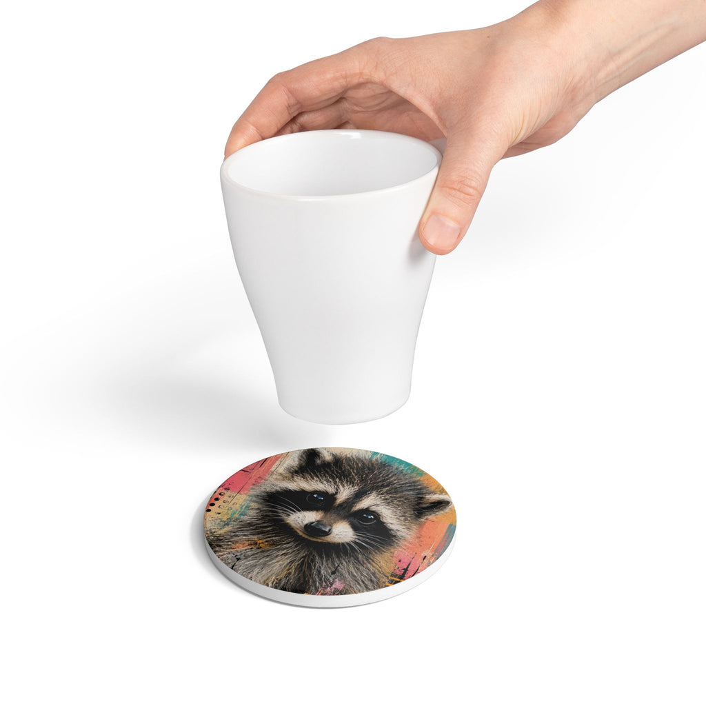 Jimothy Raccoon Ceramic Coaster