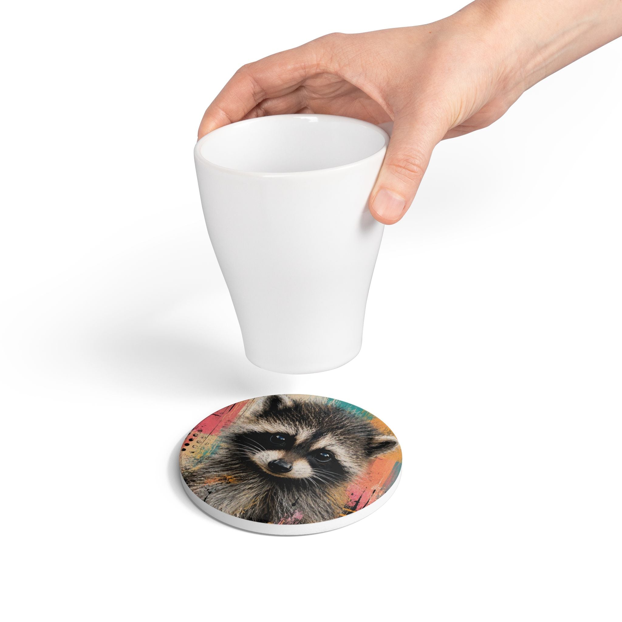 Jimothy Raccoon Ceramic Coaster