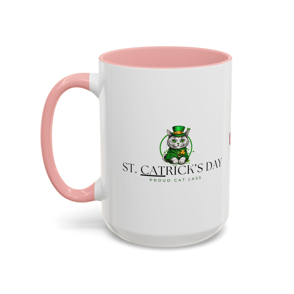 St. Patrick's Day Cat Coffee Mug - Proud Cat Lass Design Printify