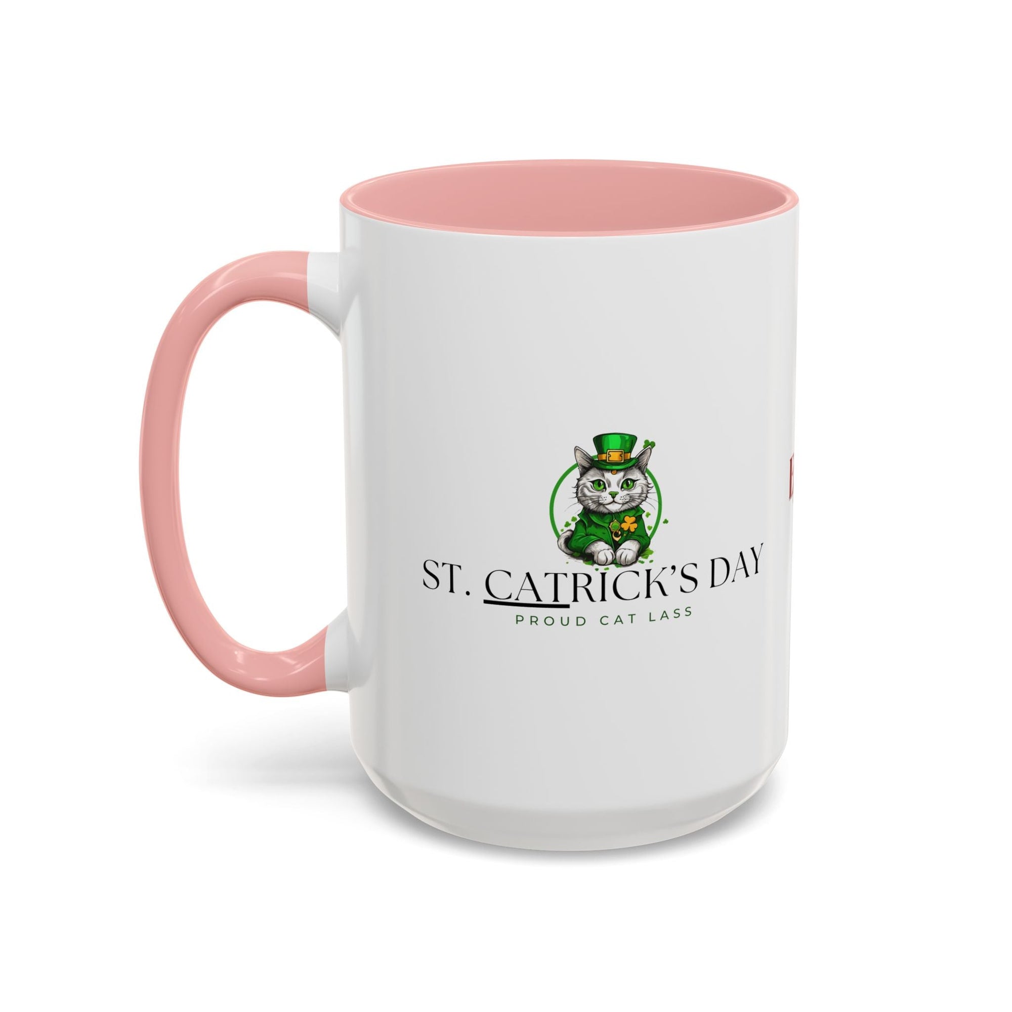 St. Patrick's Day Cat Coffee Mug - Proud Cat Lass Design Printify