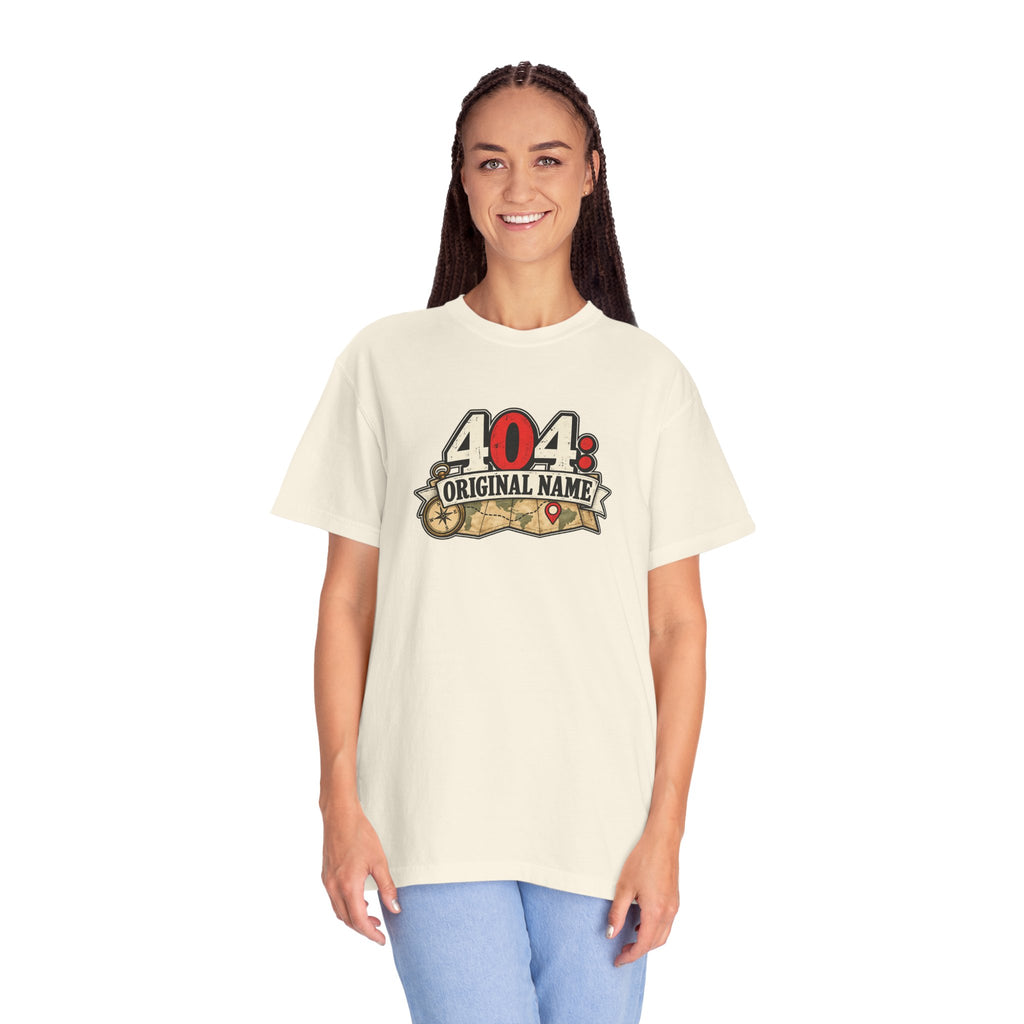 404: Original Name T-Shirt | Funny Geography Renaming Shirt