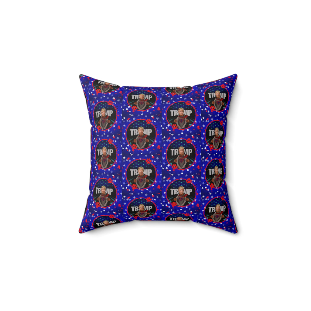 Stars & Trump 47 Faux Suede Square Pillow