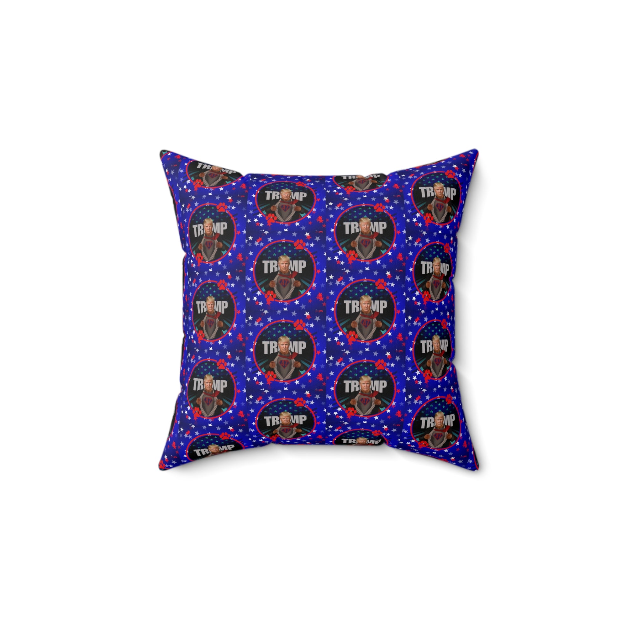 Stars & Trump 47 Faux Suede Square Pillow