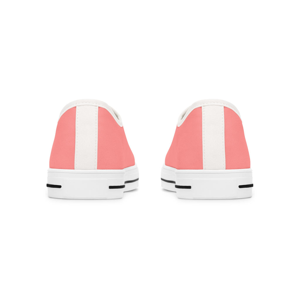 Jimothy Coral Low-Top Canvas Sneakers